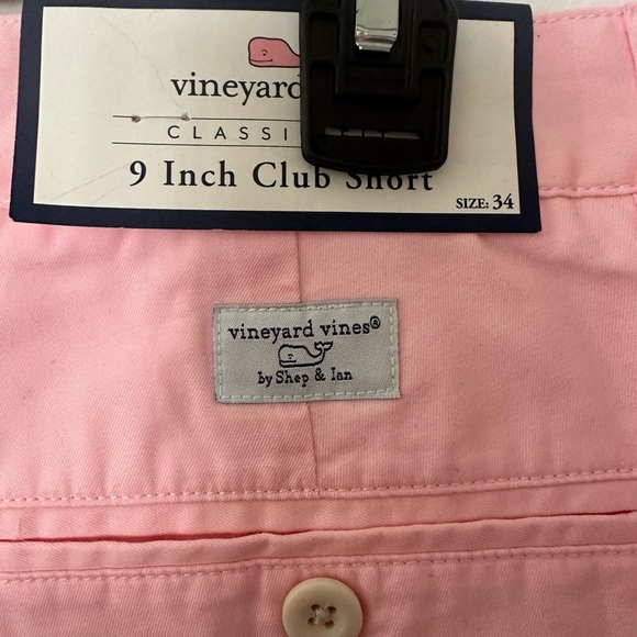 vineyard vines®by Shep & lan Pink Flat Front Shorts SUMMER CLUB SHORTS Sz 34 - Picture 5 of 8